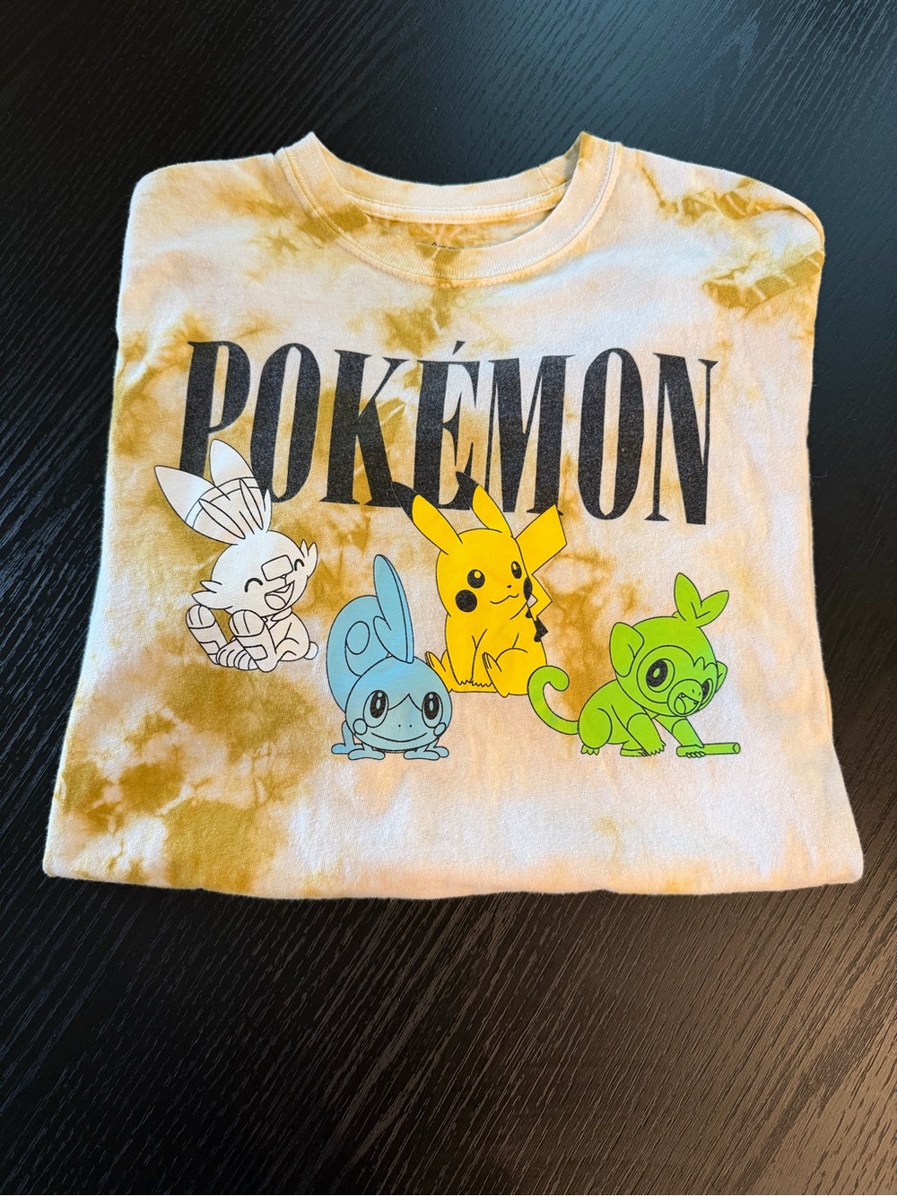 Pokemon Tie-Dye Short Sleeve Tee - Yellow/Blue/Green/White